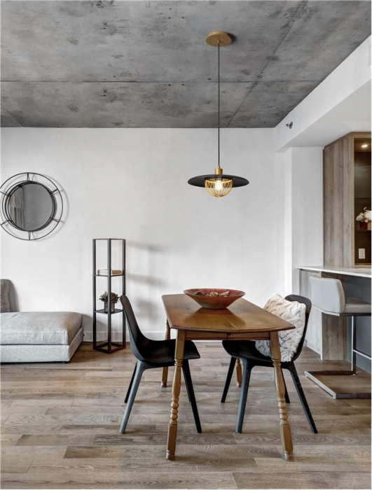 9035952 Pendul Nova Luce FOX E27 1x12W   Metal Gold & Black  IP20 [2]