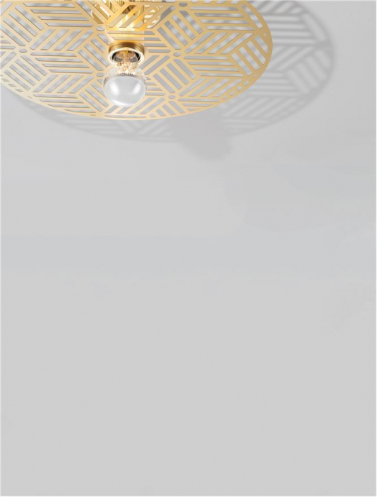 9035971 Plafoniera Nova Luce ERES E27 1x12W   Metal Gold  IP20 [5]