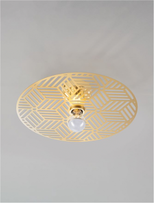 9035971 Plafoniera Nova Luce ERES E27 1x12W   Metal Gold  IP20 [3]