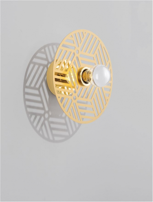 9035972 Plafoniera Nova Luce ERES E27 1x12W   Metal Gold  IP20 [8]