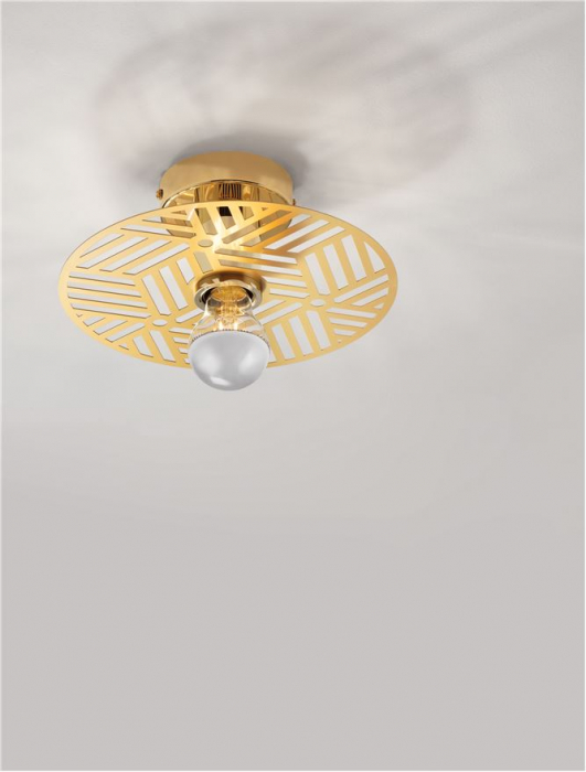 9035972 Plafoniera Nova Luce ERES E27 1x12W   Metal Gold  IP20 [7]