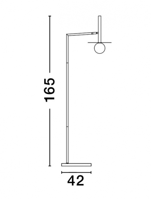 9043309 Lampadar Nova Luce PIELO G9 1x5W   Metal & Opal Glass Sandy Black  IP20 [7]