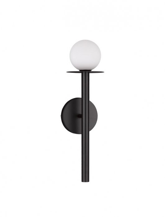 9043310 Aplica Nova Luce PIELO G9 1x5W   Metal & Opal Glass Sandy Black  IP20 [1]