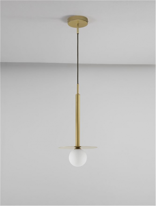 9043311 Pendul Nova Luce PIELO G9 1x5W   Metal & Opal Glass Brass Gold  IP20 [3]