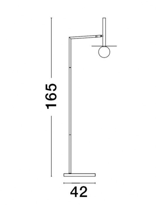 9043314 Lampadar Nova Luce PIELO G9 1x5W   Metal & Opal Glass Brass Gold  IP20 [3]