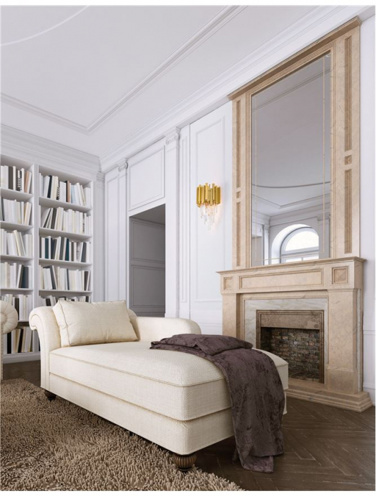 9050100 Aplica Nova Luce GRANE E14 2x5W   Metal & Crystal Gold  IP20 [2]