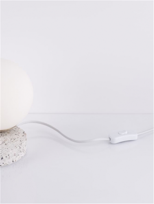 9050167 Veioza Nova Luce BESON E14 1X5W   Marble Grey  IP20 [3]