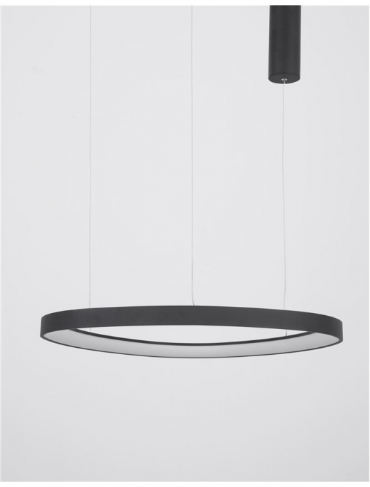 Lustra Nova Luce ESTEVA 9053552 LED 48W 2400lm 3000K IP20 Aluminiu/Acril Sandy Black [3]