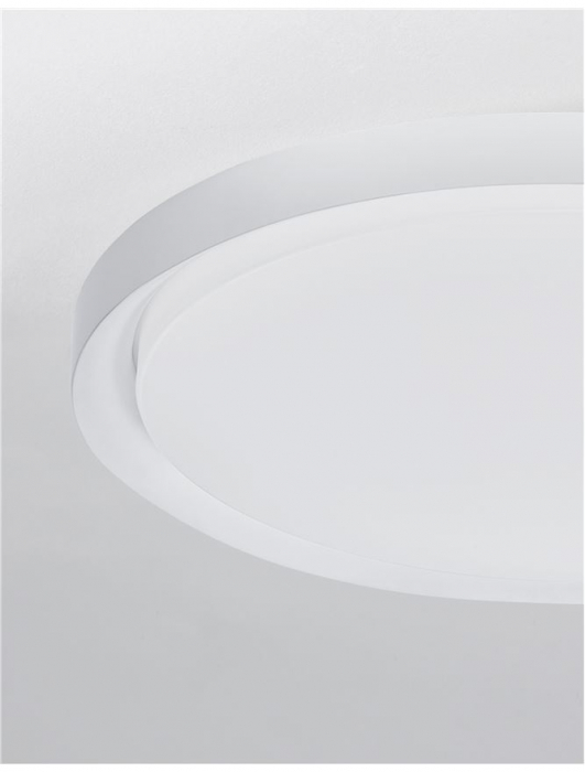 9053591 Plafoniera Nova Luce TROY LED 40W 2200lm 3000K Metal & Acrylic  Matt White Dimabil Triac IP20 [5]