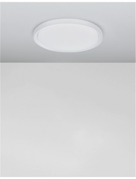 9053591 Plafoniera Nova Luce TROY LED 40W 2200lm 3000K Metal & Acrylic  Matt White Dimabil Triac IP20 [3]