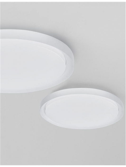9053591 Plafoniera Nova Luce TROY LED 40W 2200lm 3000K Metal & Acrylic  Matt White Dimabil Triac IP20 [6]