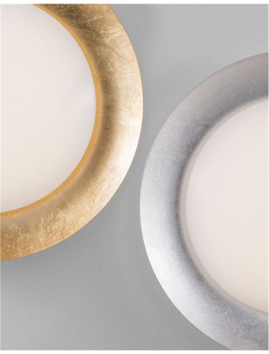 9053821 Plafoniera Nova Luce ZANO LED 28W 1400lm 3000K Metal & Acrylic  Gold Dimabil Triac IP20 [5]