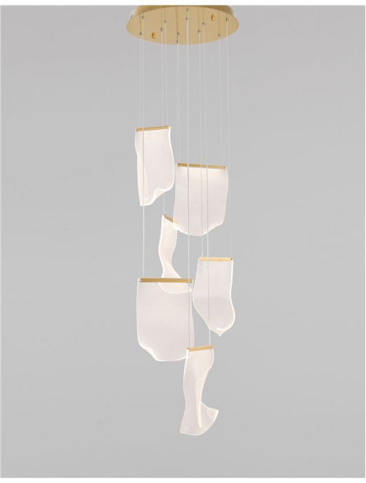9054442 Suspensie Nova Luce SIDERNO LED 39W 2470lm 3000K IP20 Aluminiu/Acril Gold NOVALUCE [3]