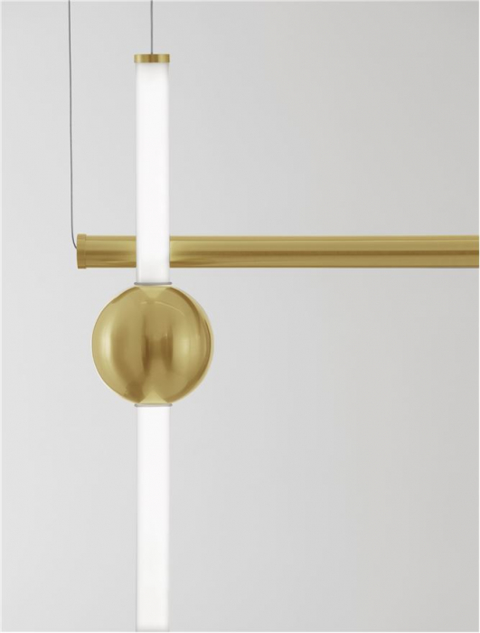 9054453 Lustra Nova Luce NEUTRON LED 59W 3687lm 3000K  Aluminium & Acrylic Gold Dimabil Triac IP20 [3]