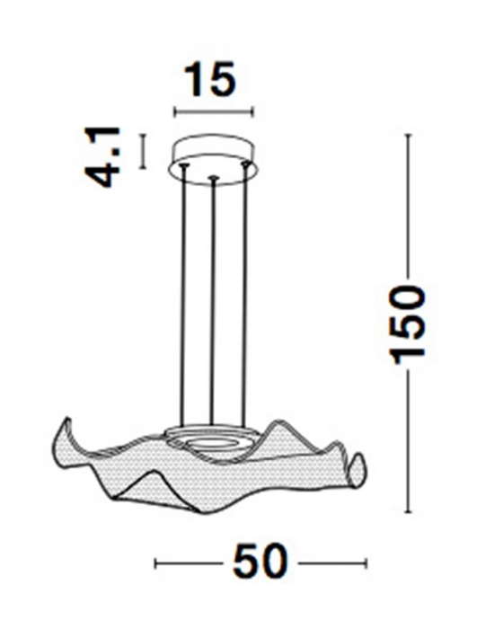 9054501 Suspensie Nova Luce SIDERNO LED 30W 2046lm 3000K IP20 Aluminiu/Acril Gold NOVALUCE [6]