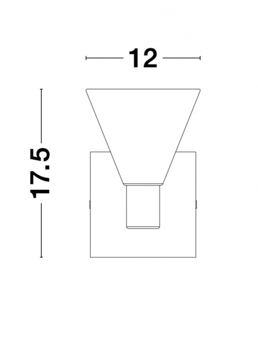 9060111 Aplica Nova Luce MARCE LED 5W 250lm 3000K IP20 Aluminium/Glass Gold [2]