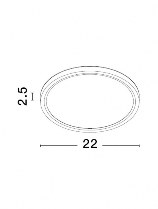 9060187 Plafoniera Nova Luce DIXIE LED 18W 1800lm 3000K-4000K-6500K CCT ABS & Acrylic Black Nedimabil IP20 [3]