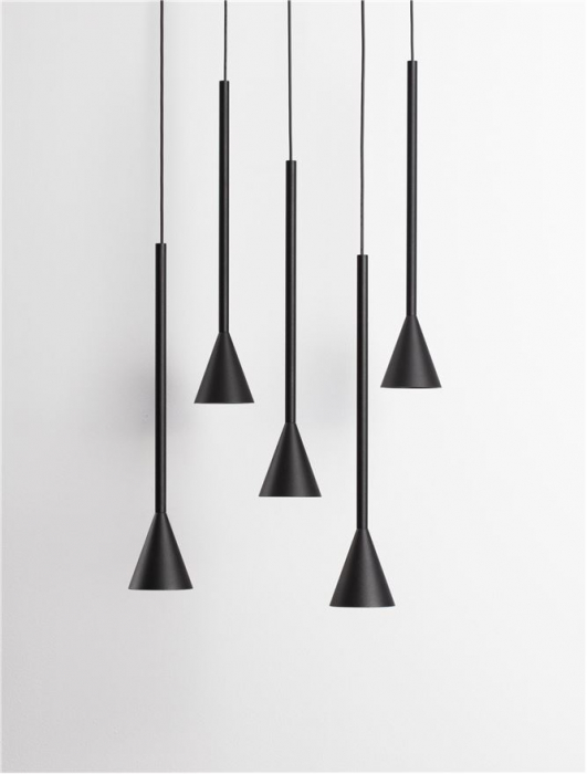 9060219 Lustra Nova Luce NET LED 27W 1312lm 3000K Aluminium Black Dimabil Triac IP20 [3]