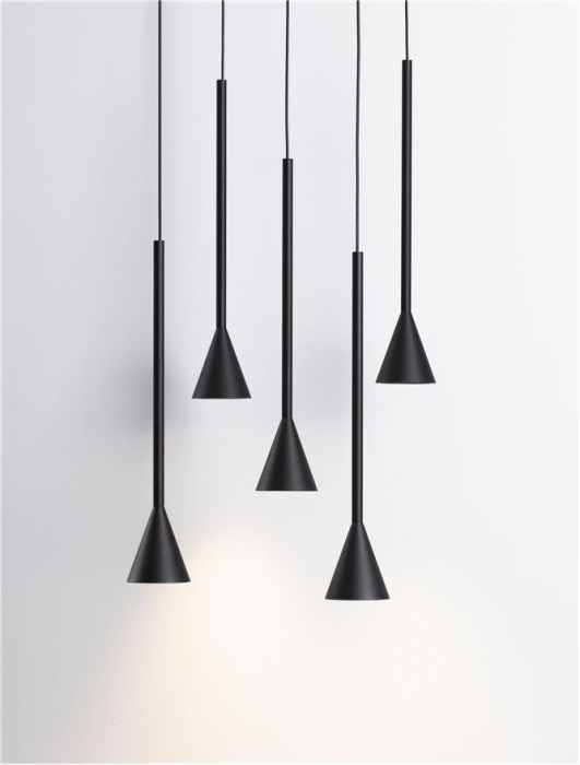 9060219 Lustra Nova Luce NET LED 27W 1312lm 3000K Aluminium Black Dimabil Triac IP20 [4]