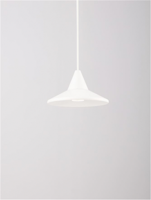 9060221 Pendul Nova Luce DRO LED 6W 355lm 3000K Aluminium White Dimabil Triac IP20 [4]