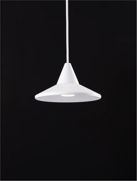 9060221 Pendul Nova Luce DRO LED 6W 355lm 3000K Aluminium White Dimabil Triac IP20 [6]