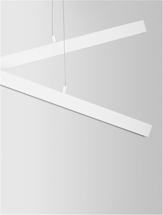 9060910 Lustra Nova Luce X-LINE LED 40W 1428lm 3000K Aluminium & Acrylic Sandy White Dimabil Triac IP20 [7]