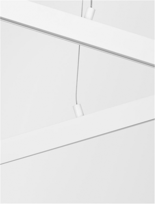 9060910 Lustra Nova Luce X-LINE LED 40W 1428lm 3000K Aluminium & Acrylic Sandy White Dimabil Triac IP20 [6]