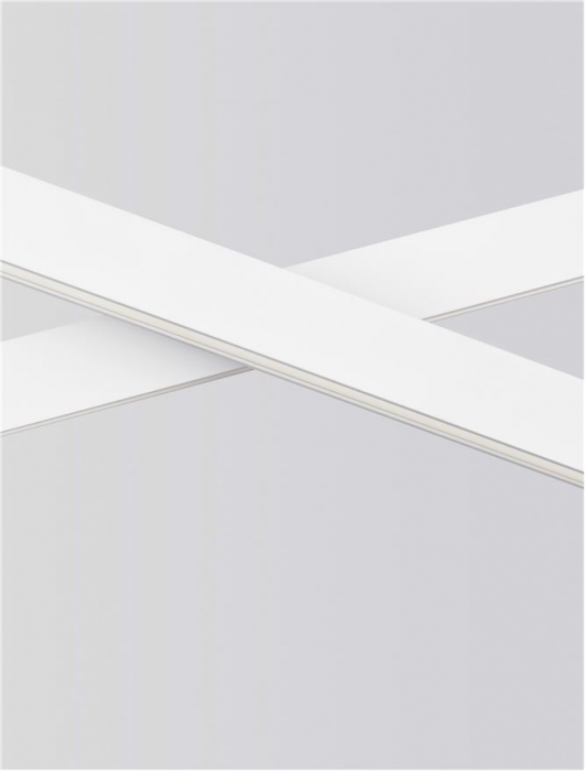 9060910 Lustra Nova Luce X-LINE LED 40W 1428lm 3000K Aluminium & Acrylic Sandy White Dimabil Triac IP20 [8]
