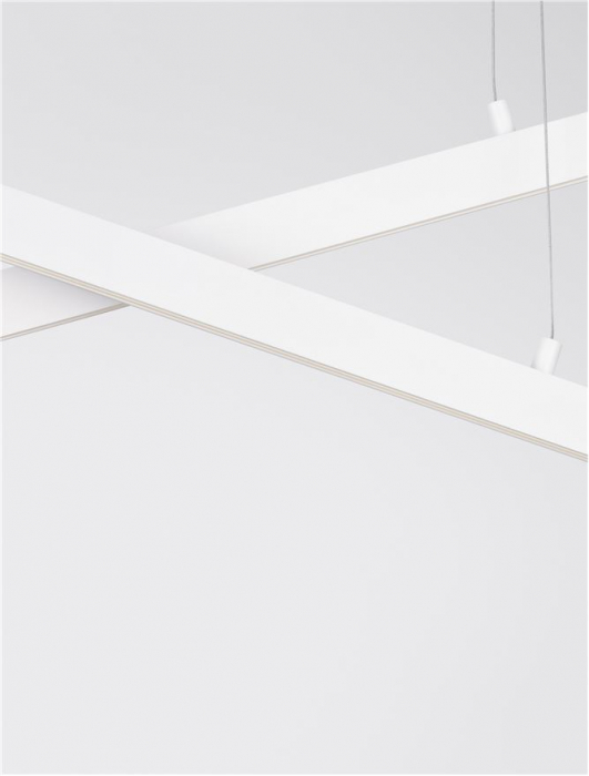 9060910 Lustra Nova Luce X-LINE LED 40W 1428lm 3000K Aluminium & Acrylic Sandy White Dimabil Triac IP20 [9]