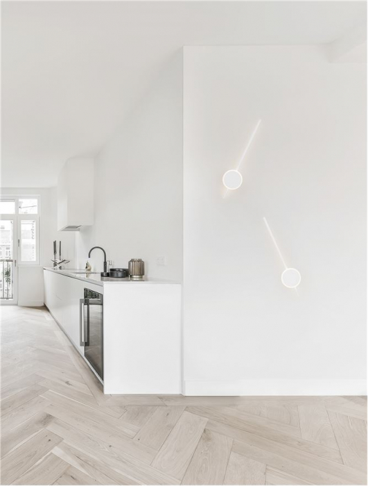 9061426 Aplica Nova Luce CLOCK LED 18W 1260lm 3000K Aluminium & Acrylic Sandy White Nedimabil IP20 [2]