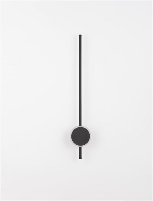 9061428 Aplica Nova Luce CLOCK LED 22W 1560lm 3000K Aluminium & Acrylic Sandy Black Nedimabil IP20 [3]