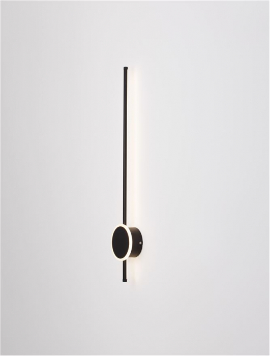 9061428 Aplica Nova Luce CLOCK LED 22W 1560lm 3000K Aluminium & Acrylic Sandy Black Nedimabil IP20 [2]