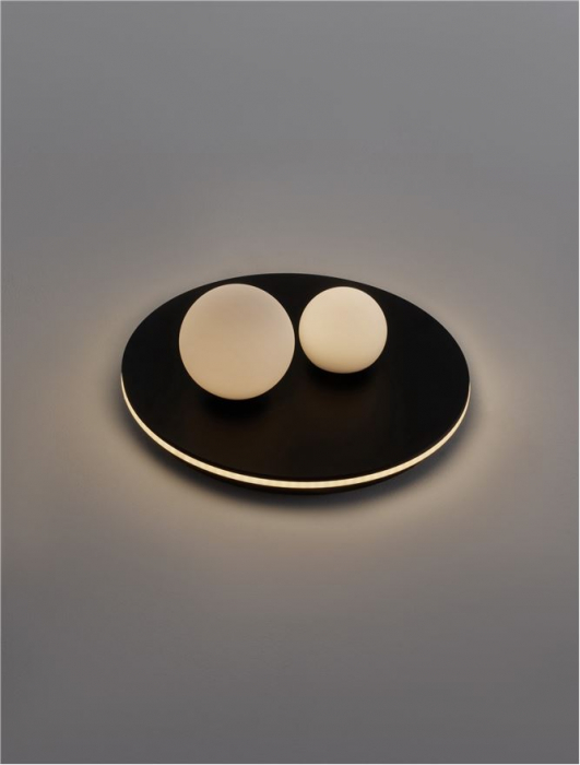 9061430 Plafoniera Nova Luce VELNA LED 40W 1600lm 3000K Aluminium & Opal Glass Sandy Black Dimabil Triac IP20 [3]