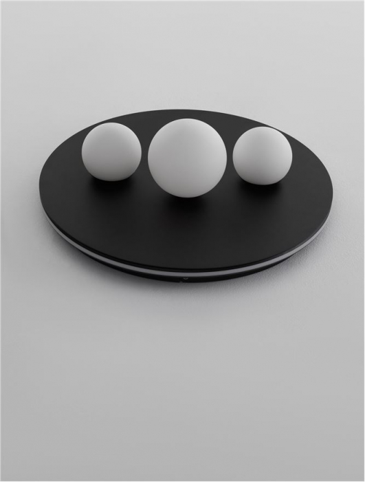9061431 Plafoniera Nova Luce VELNA LED 52W 2080lm 3000K Aluminium & Opal Glass Sandy Black Dimabil Triac IP20 [3]