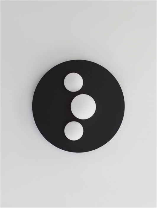 9061431 Plafoniera Nova Luce VELNA LED 52W 2080lm 3000K Aluminium & Opal Glass Sandy Black Dimabil Triac IP20 [4]