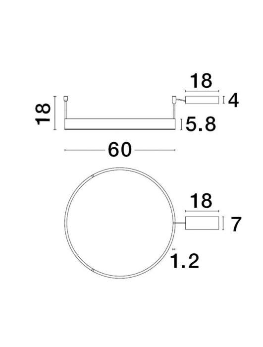 9063600 Plafoniera Nova Luce MOTIF LED 46W 3700lm 3000K Aluminium & Acrylic Brass Gold Dimabil Triac IP20 [5]