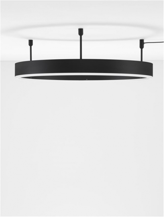9063601 Plafoniera Nova Luce MOTIF LED 46W 3700lm 3000K Aluminium & Acrylic Sandy Black Dimabil Triac IP20 [3]