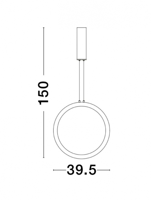 9070165 Pendul Nova Luce CHANGE LED 26W 741lm 3000K Aluminium & Acrylic Sandy Black Dimabil Triac IP20 [2]