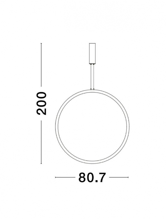 9070169 Lustra Nova Luce CHANGE LED 48W 1685lm 3000K Aluminium & Acrylic Sandy Black Dimabil Triac IP20 [4]