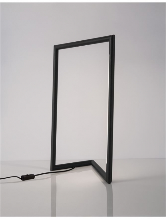 9077010 Veioza Nova Luce ENSIO LED 7W 450lm 3000K Aluminium Black Nedimabil IP20 [4]