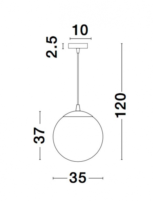 9080352 Suspensie Nova Luce NAZIO E27 1x12W IP20 Gold Glass Chrome Aluminium Gradient Gold [4]