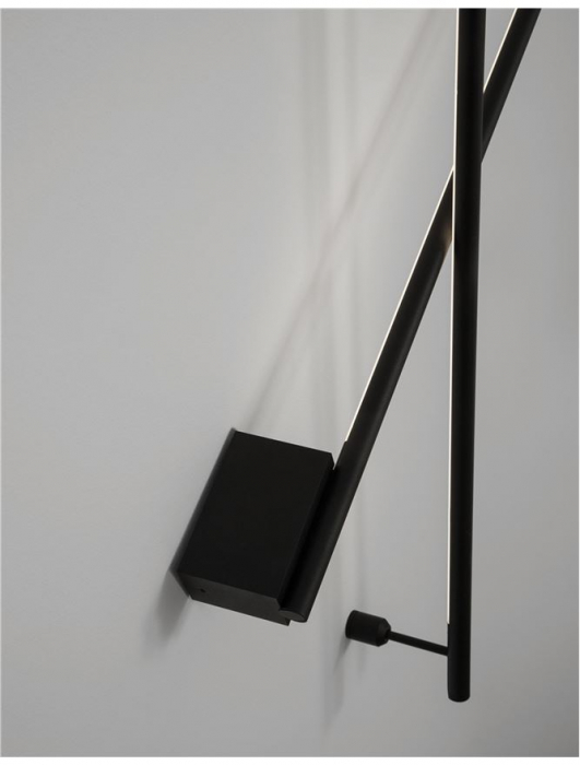 9081140 Aplica Nova Luce GROPIUS LED 15W 507lm 3000K Aluminium Sandy Black Nedimabil IP20 [7]