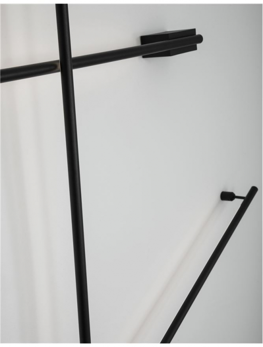 9081140 Aplica Nova Luce GROPIUS LED 15W 507lm 3000K Aluminium Sandy Black Nedimabil IP20 [2]
