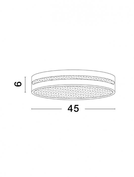 9081210 Plafoniera Nova Luce WHEEL LED 30W 1825lm 3000K Aluminium & Acrylic Sandy Black Nedimabil IP20 [3]