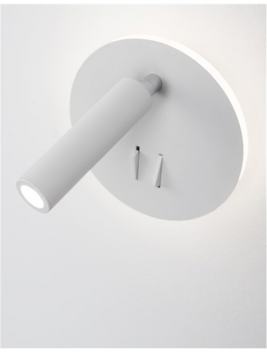 9081221 Aplica Nova Luce PENOR LED 9W 780lm 3000K IP20 Aluminium Acril Sandy White  Switch On/Off [5]