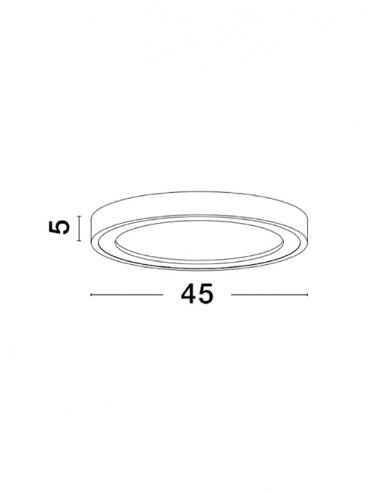 9081225 Plafoniera Nova Luce NODI LED 30W 1590lm 3000K Aluminium & Acrylic Sandy White Nedimabil IP20 [2]