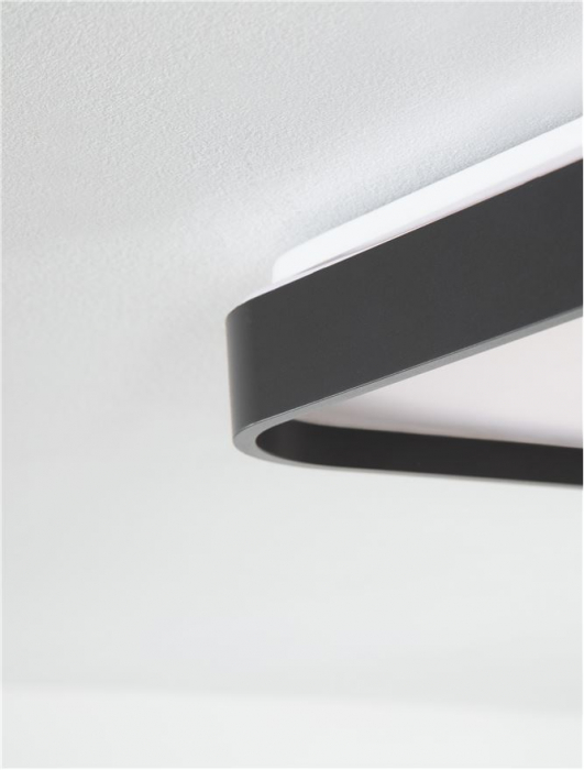 9081240 Plafoniera Nova Luce ATHOS LED 30W 1800lm 3000K Aluminium & Acrylic Sandy Black Nedimabil IP20 [3]