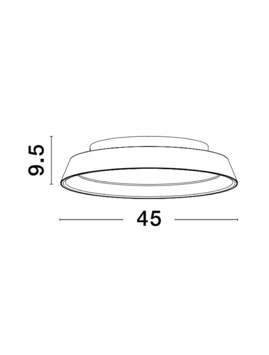 9081270 Plafoniera Nova Luce VELA LED 30W 1665lm 3000K Aluminium & Acrylic Sandy Black Dimabil Triac IP20 [3]