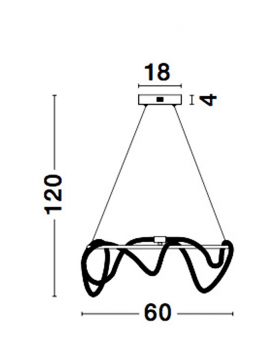 9082092 Suspensie Nova Luce CERELIA LED 34W 2271lm 3000K IP20 Metal & Fiber Braided Silicone Tube Brass Gold [4]