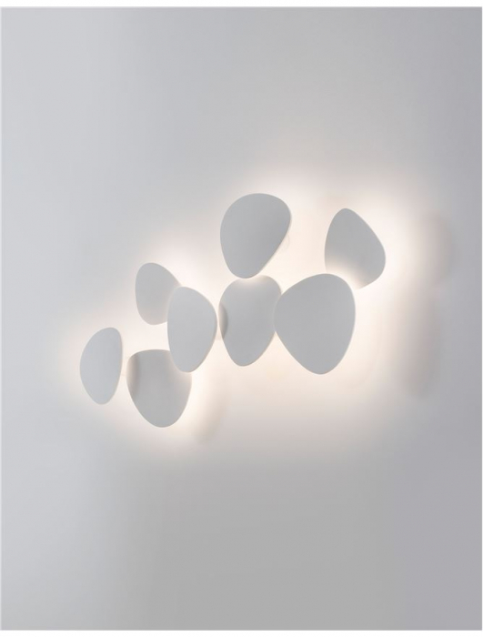 9084081 Aplica Nova Luce CRONUS LED 12W 1121lm 3000K Gypsum & Aluminium White Nedimabil IP20 [2]